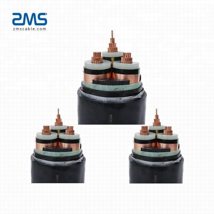 33KV Cable Three Phase Copper or Aluminum Conductor Medium Voltage Power Cable Price