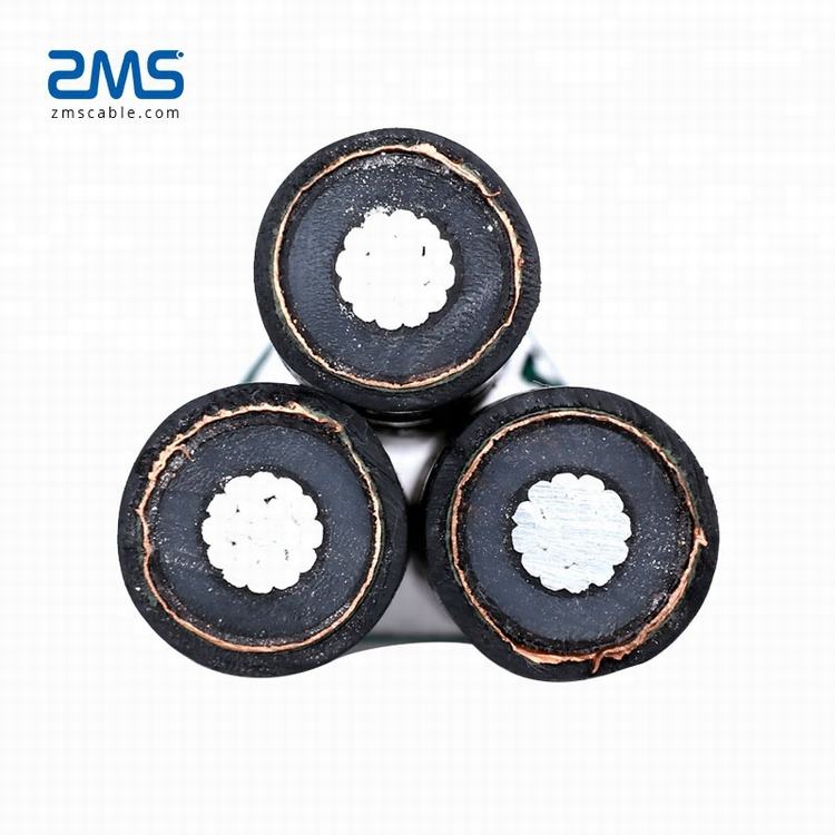 33kv PVC / XLPE / PE Insulated Overhead Electric Transmission Aerial Bundled Cable ABC Cable for construction