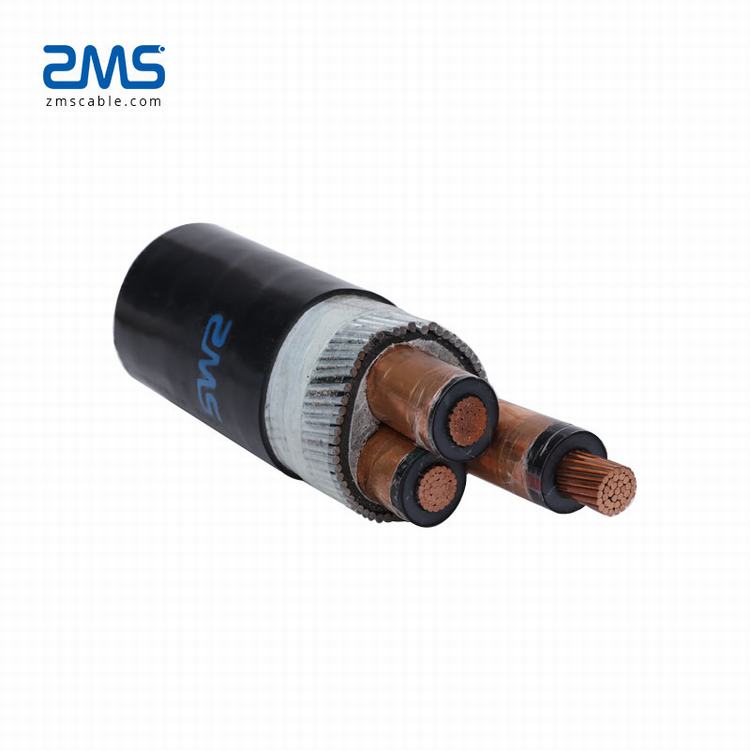 33kv Single Core or 3 Core 240mm2 300mm2 XLPE Insulated Armored Copper Power Cable
