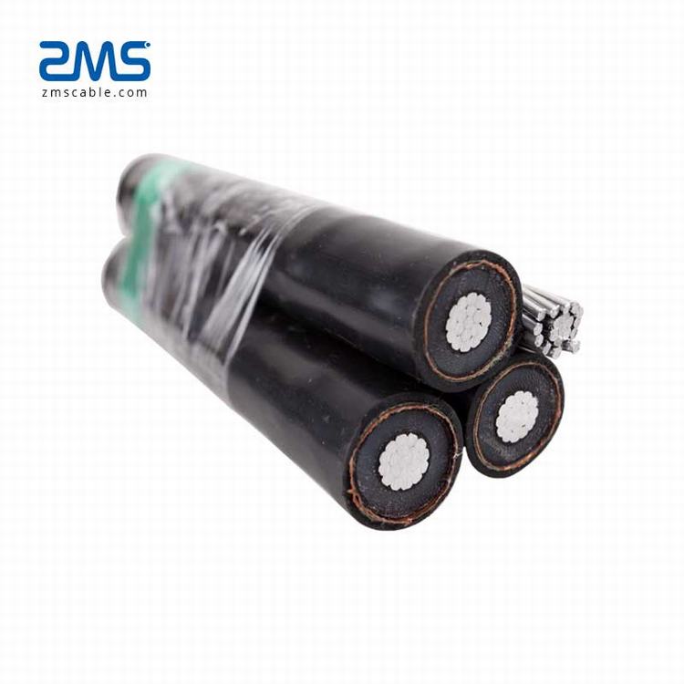 33kv XLPE/PE Insulated electric transmission  overhead aerial bundled cable abc cable