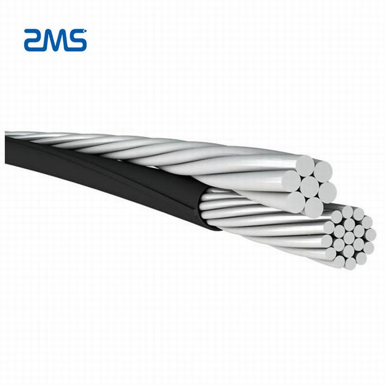 33kv abc cabo aéreo overhead tamanhos de linha aérea bundle cabo coberto de alumínio especificação ASTM padrão de Boa qualidade