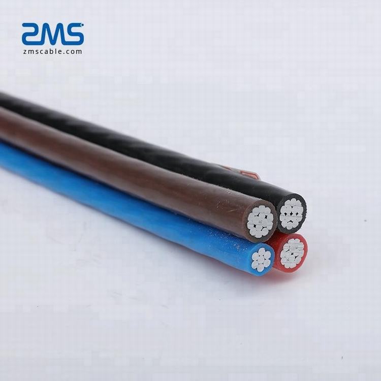 4 core conductor XLPE insulated aluminium overhead power cables 4 core 185 ABC cable low voltage