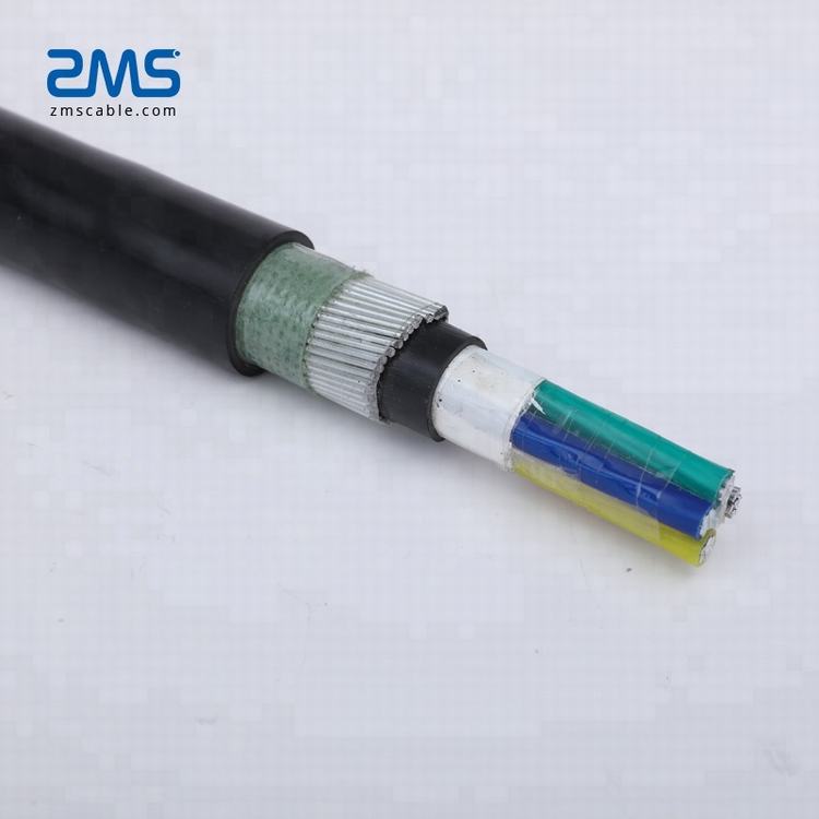 450/750V 2*2.5mm2 Konduktor Aluminium XLPE Insulated PVC Berselubung Coaxial Konsentris Kabel