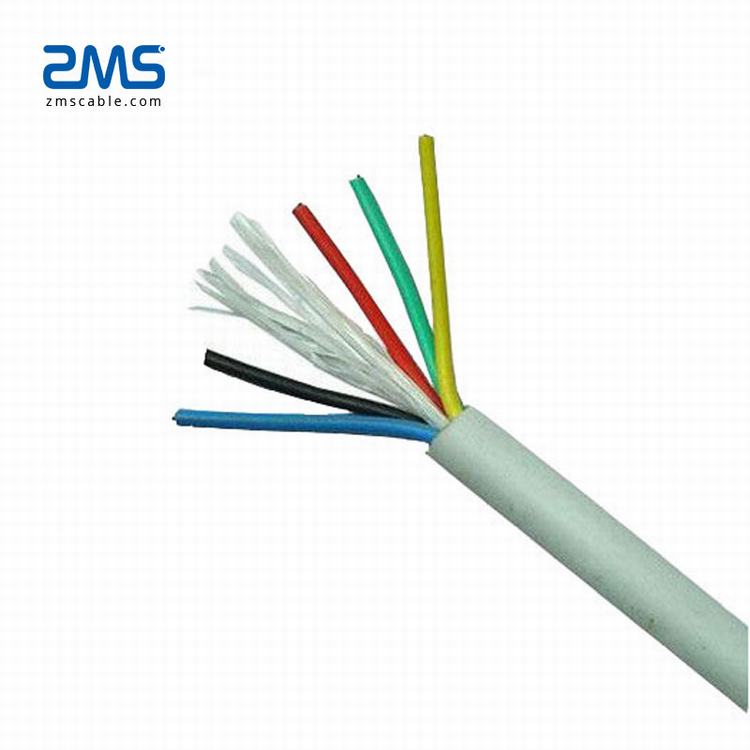 450/750V kvvp control cable  8 core 1.5mm mechanical control cable assemblies 8x1.5mm