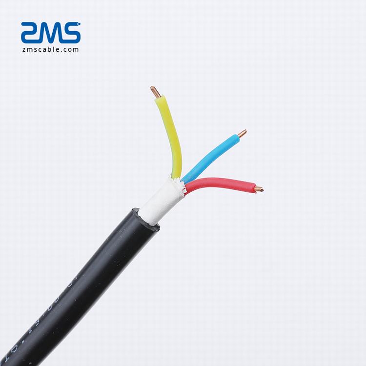 450/750 V 3*0.75mm2 Konduktor Tembaga PVC Insulated PVC Berselubung Kabel Kontrol