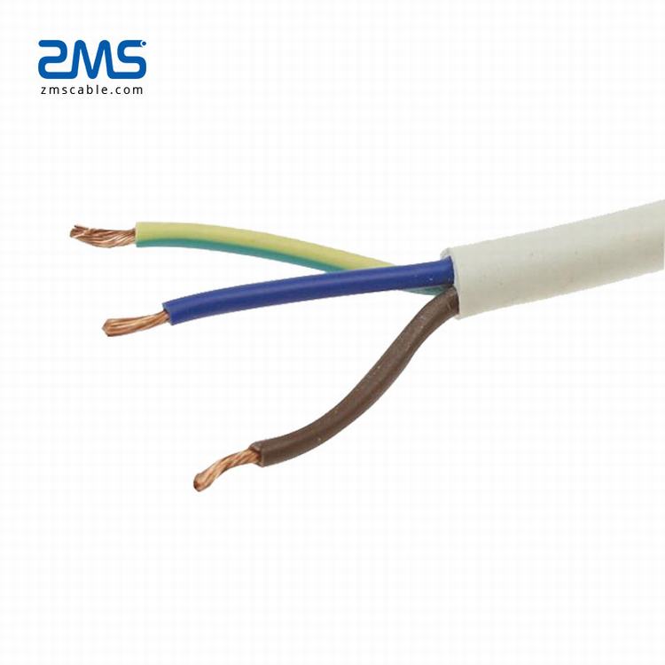 450/750v BVV 3*4mm2 de núcleo de cobre, aislado de PVC cubierta de PVC Cable de Control