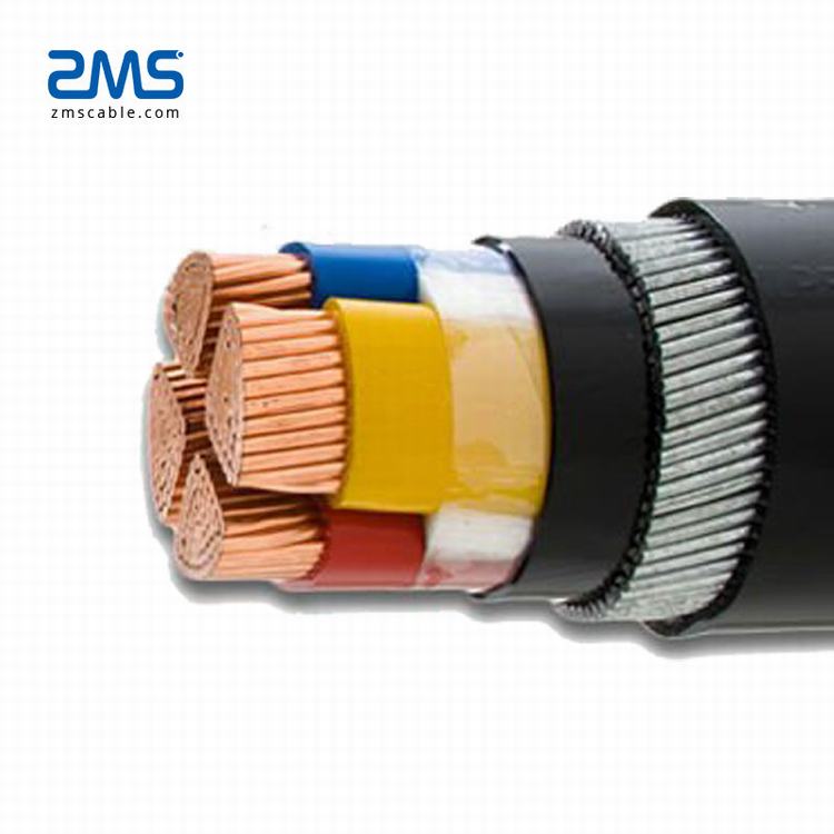 4X25mm2 4X95mm2 4X50mm2 ZR YJV22 CU XLPE PVC blindado Cable de cobre Cable de alimentación