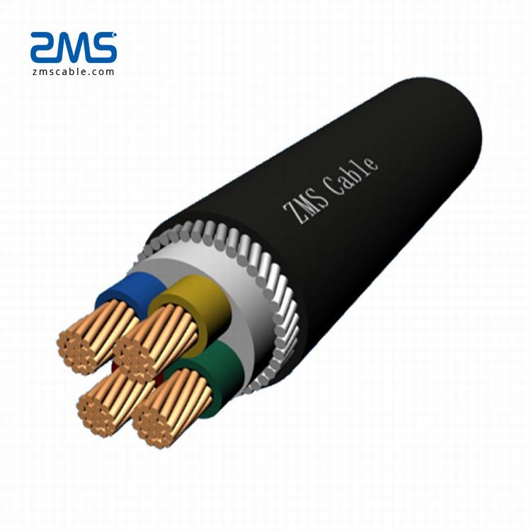 4mm 10mm 16mm Electrical Power PVC 4 Core Armoured Wire Cable