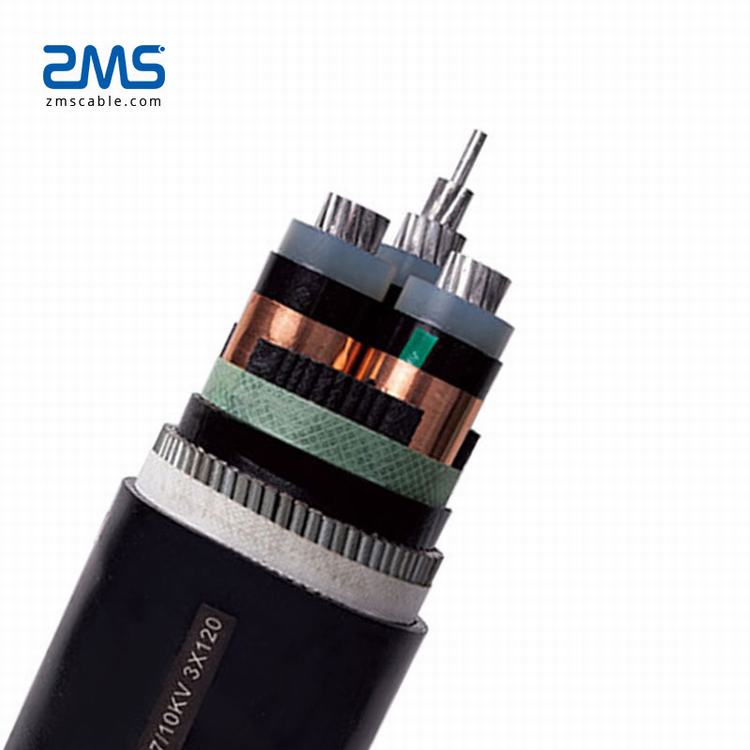 500mcm XLPE Insulated Copper  cable 22/33kV Underground Power Cables