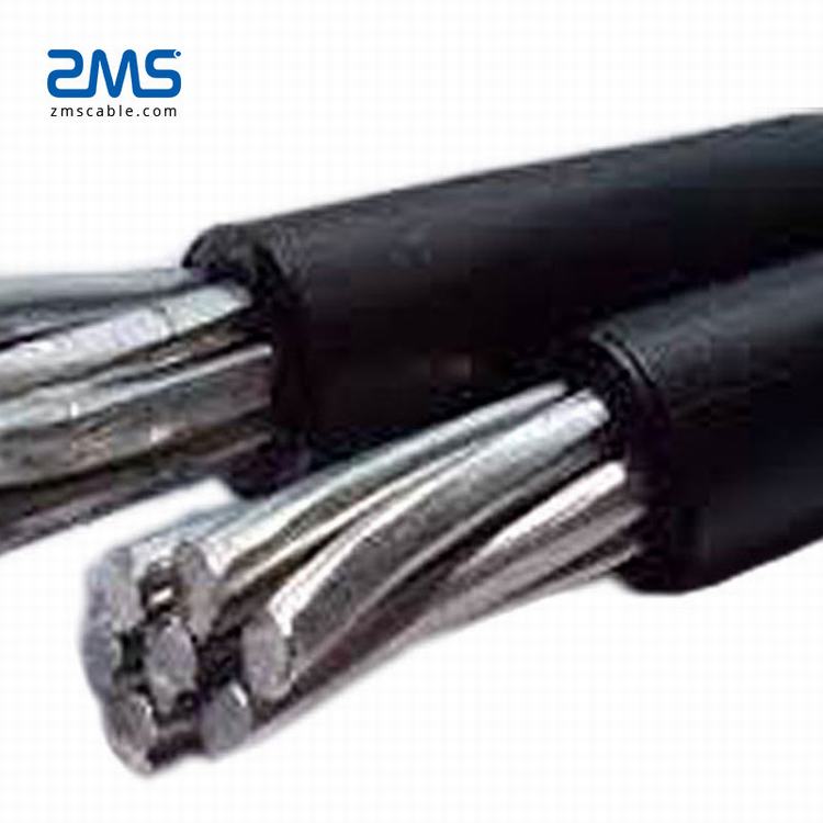 50mm2 Udara Dibundel Kabel 0.6/1Kv Aluminium Layanan Drop Wire/Listrik ABC Kabel dan Kawat untuk Jalur Transmisi