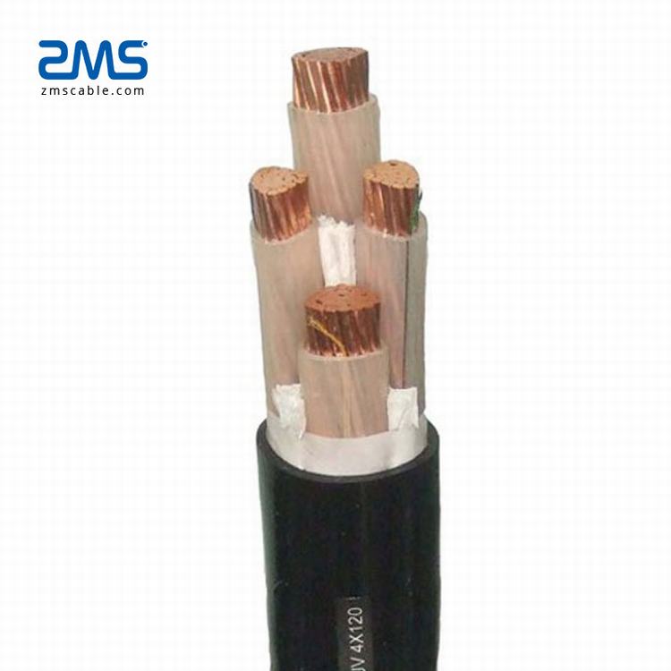 600/1000v Copper Conductor Low Voltage electrical DC power cable 4C 6mm2 16mm2 50mm2 70mm2