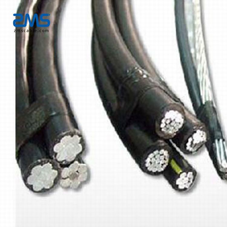 Câble ABC 3 Phase Fil ACSR Conducteur XLPE Inaulated utilisé dans la Distribution de Puissance