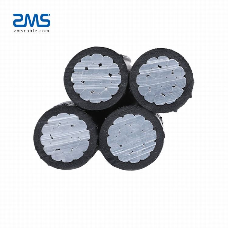 All Aluminum Conductor XLPE Insulated Aerial Bundled Cables Overhead LV