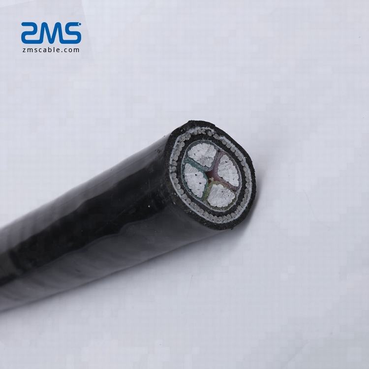 Conductor de aluminio XLPE Cable de alimentación blindado 35mm 4 Core cable subterráneo precio
