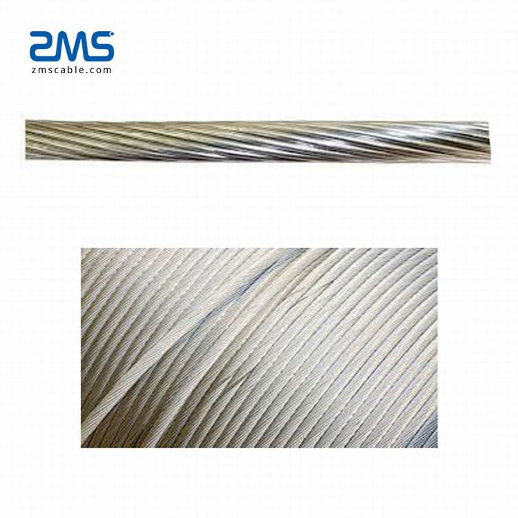 Aluminum alloy 1350-H-19 wires, concentrically stranded about a steel core Core wire for ACSR is available