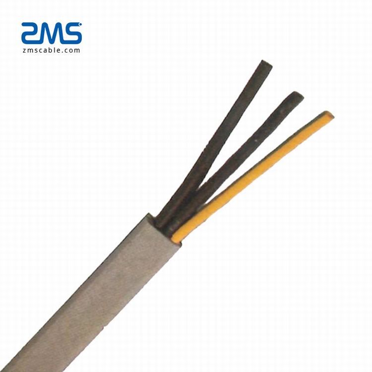 Aluminium ou Cuivre Conducteur PVC Isolé Câbles Plats Flexibles fils Électriques