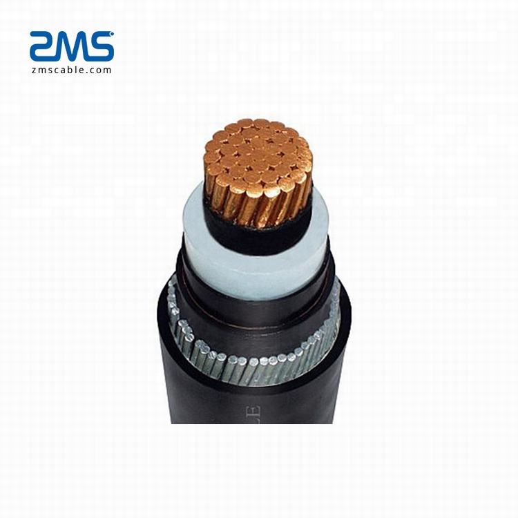 BS6622 Medium Voltage Cu/XLPE/CTS/PVC/SWA/PVC 6.36/11kV 3 core steel wire armoured 95mm2 High voltage Cable