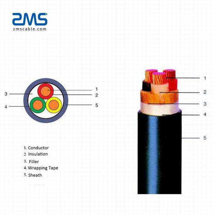 Informations de base pour 1.1KV XLPE PVC câble d'alimentation basse tension