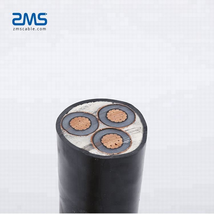Beautiful products underground copper armored  power cable specification 3C  120 sqmm 11kV  XLPE UG Cable