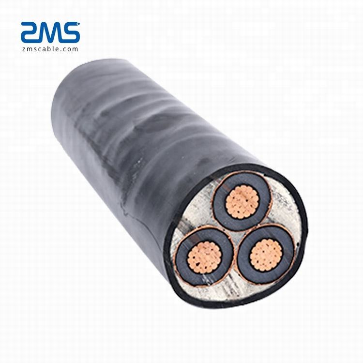 La mejor calidad de media tensión cable de alimentación precio de fábrica 95mm cu/xlpe/pvc/swa/pvc 11kv cable de cobre