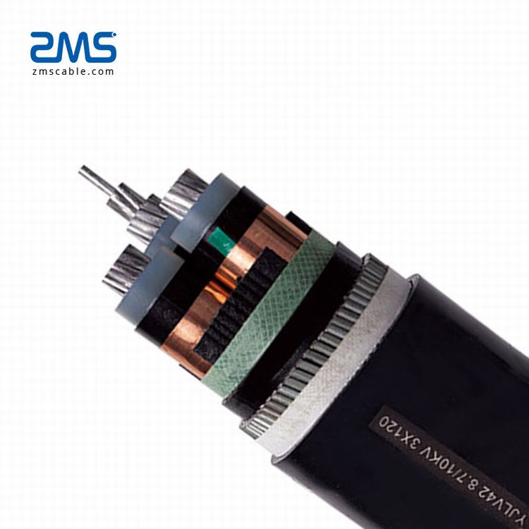 China fabricación profesional de media tensión 185sq mm Cables de alimentación