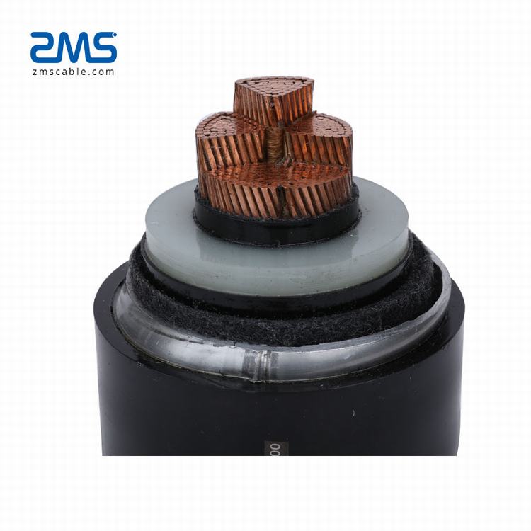 China factory ZMS CABLE 3 *300MM copper core conductor XLPE insulation PVC sheath middle SWA GALVANIZED voltage cable