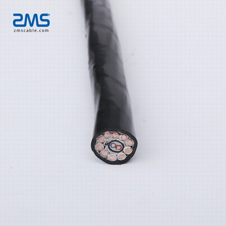 Fabricante de China eléctrica estándar 1*0,5 + múltiples * 1mm2 núcleo de cable de control de la clase 5