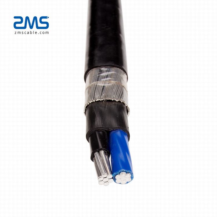 Dominica Cable concéntrico XLPE S8176 de aluminio 3x6AWG 3x4AWG