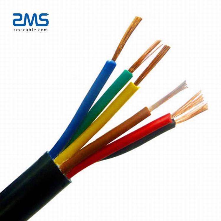 Electrical Wire Electric Cable Power Cable, 2 3 4 Cores Flat Flexible Flex Double Insulated PVC Sheath Wire