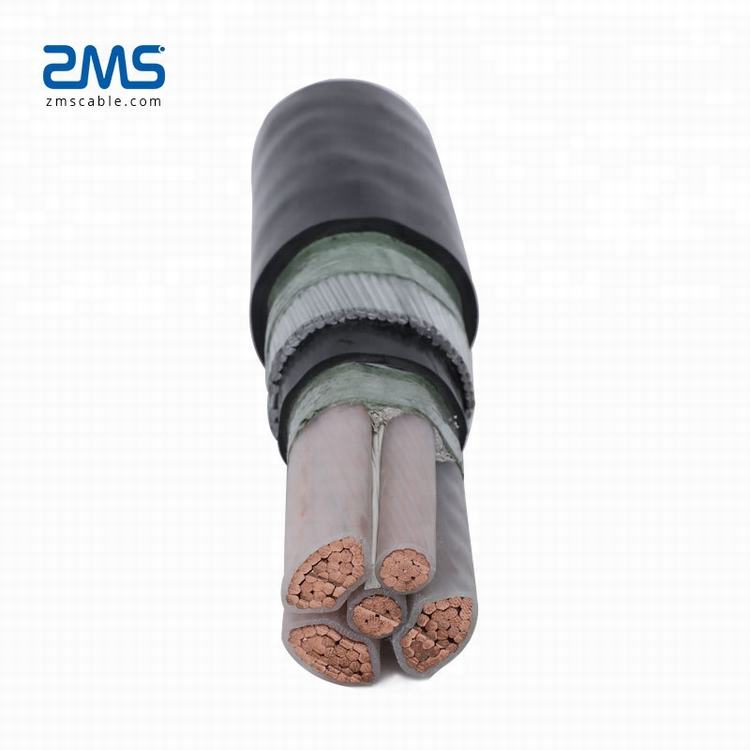Fire Resistant Yjlv22 Yjv  XLPE PVC Swa Armored Power Cable zr yjv cable