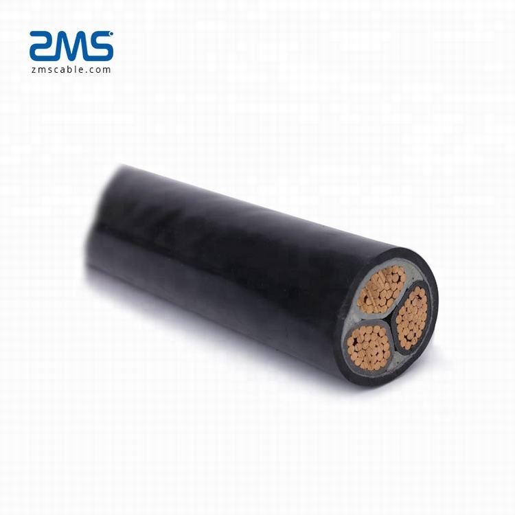 Flame Retardant Cable Class C Type ZRC-YJV-6/10kV 3x185mm2 Power Cable for transimmision