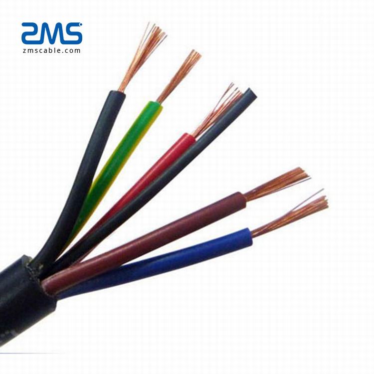 H07VV-R Flexible Copper PVC Insulated PVC Sheath Housing Electric Wire Cable