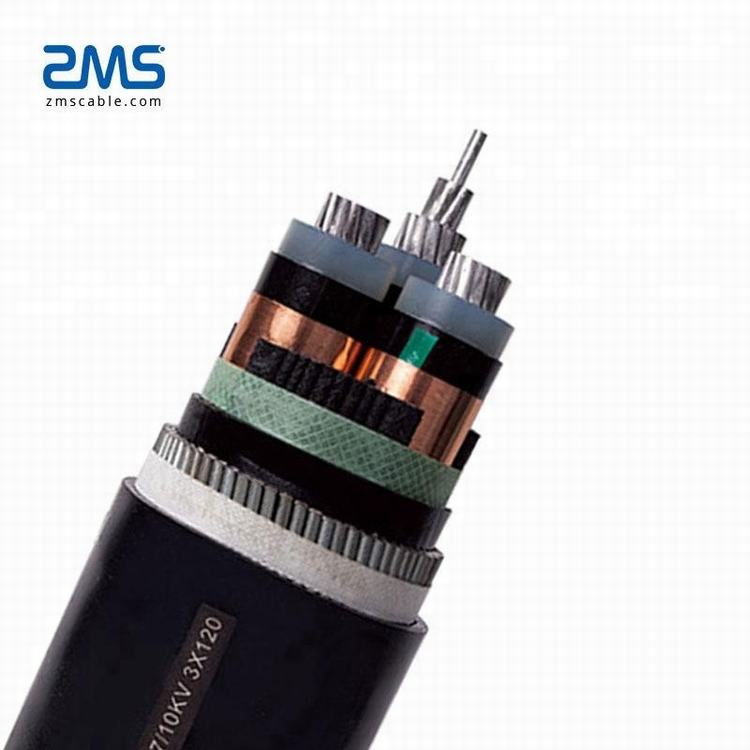 Cable de cobre YJLV22 0,6/1kv XLPE cinta de acero blindado metro Cable de alimentación