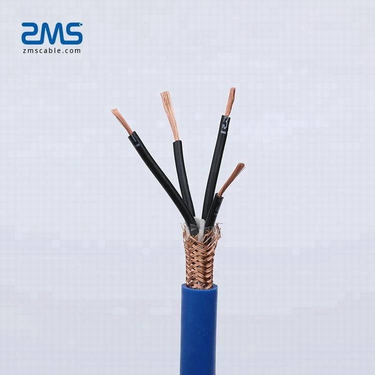 450/750V 4 Core 0.75mm2 TRVVP Hohe Flexible Abgeschirmte Schleppleine Elektrische Kupfer Draht Control Kabel