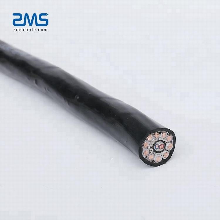 KVVP2 Tegangan Rendah 10 Inti 1.5 Mm Tembaga Konduktor Terisolasi PVC Fleksibel Kabel Kontrol
