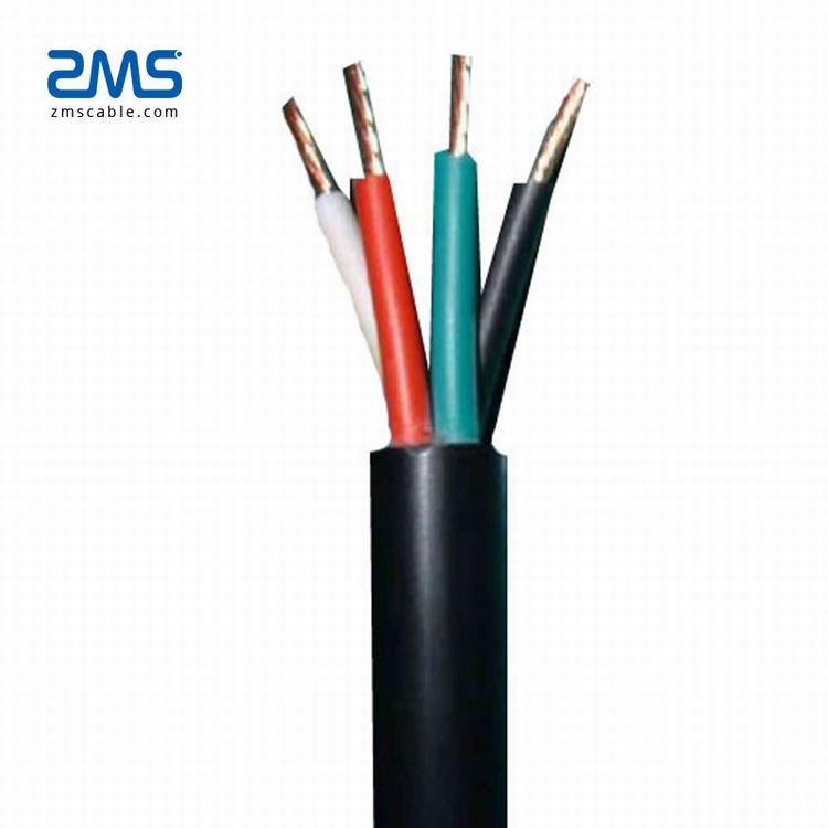 Zms-kabel Niedrigen Spannung IEC Standard Silikon Gummi 4 Core 1,5mm Kupfer Core Flexible Kupfer Pvc-isolierte Steuer Kabel