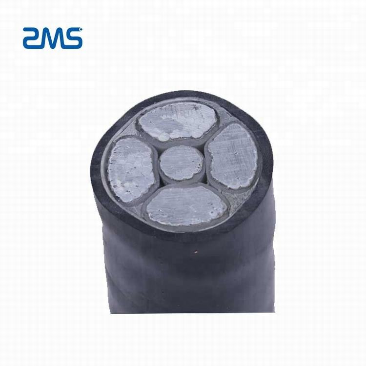 ZMS Cable Low Voltage YJLV Aluminum Conductor 4+1 Core XLPE Insulated Power Cable