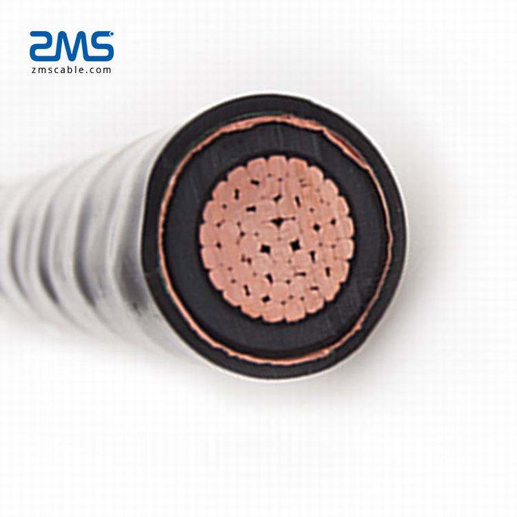 De alta calidad de un solo núcleo Conductor de cobre de media tensión blindado XLPE Cable de alimentación con aislamiento