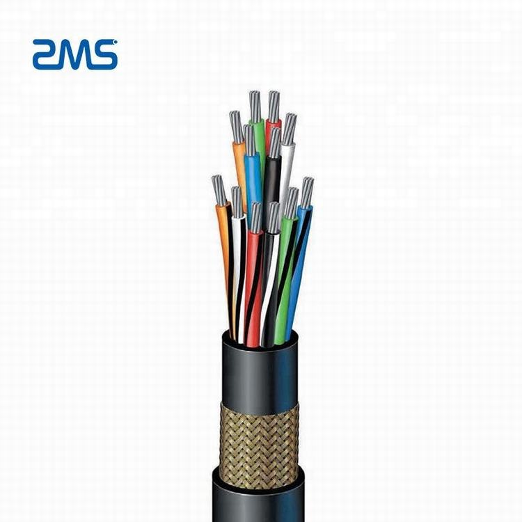 High flexible copper conductor PVC insulated flat crane special control cable