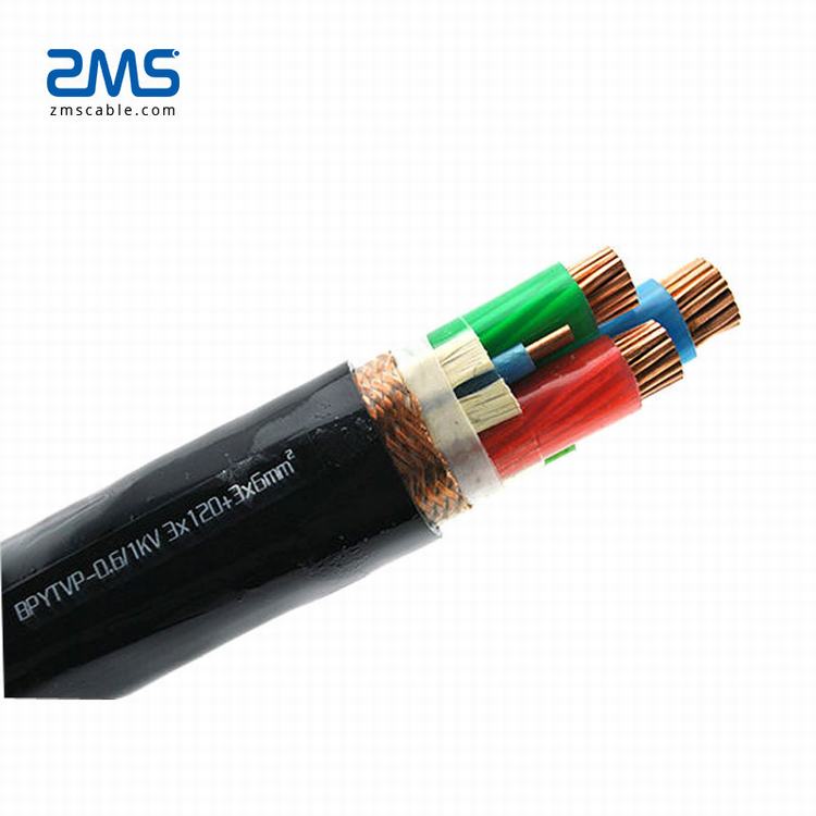 IEC CU/XLPE/SWA/PVC Câble D'alimentation Basse Tension XLPE isolé pvc gaine 0.6/1kV 4*300mm2