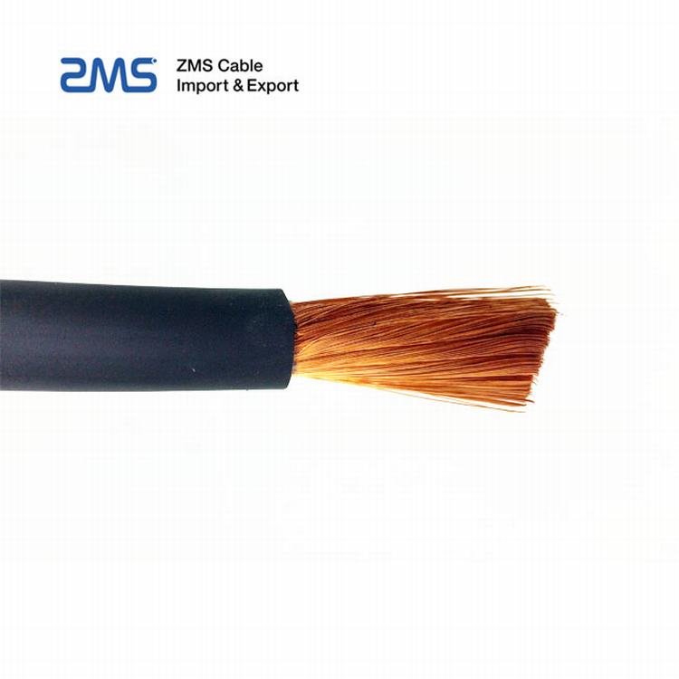 IEC calidad flexible Cable de soldadura 185 sqmm 100MM2 2/0 ZMS Cable fabricante
