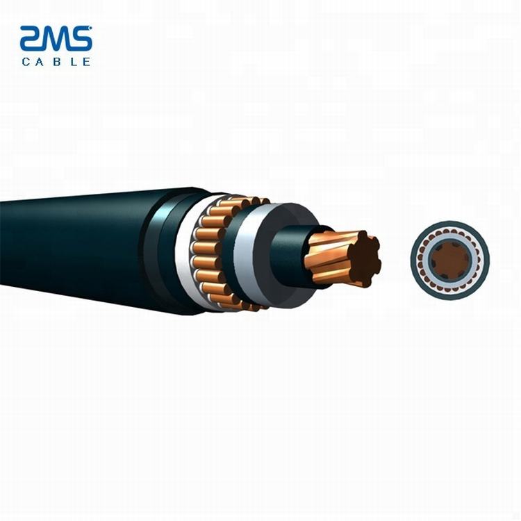 IEC padrão de 132kv 800 sq mm único núcleo de cobre xlpe Blindado cabo de alta tensão