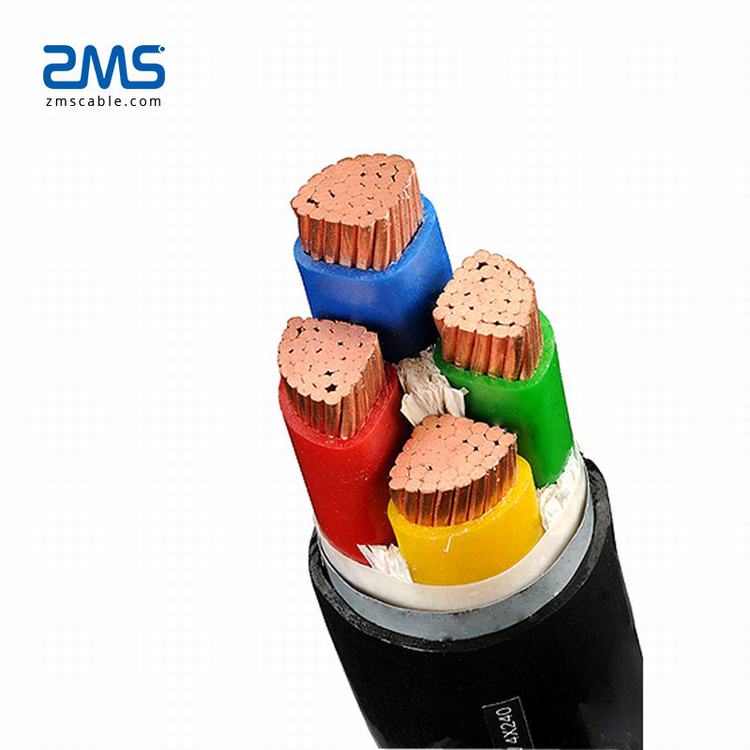 IEC502-2, IEC 60228, IEC60332 Low Voltage Power Cable 1.5mm2  to 500mm2 3+1 cores; 4 core;