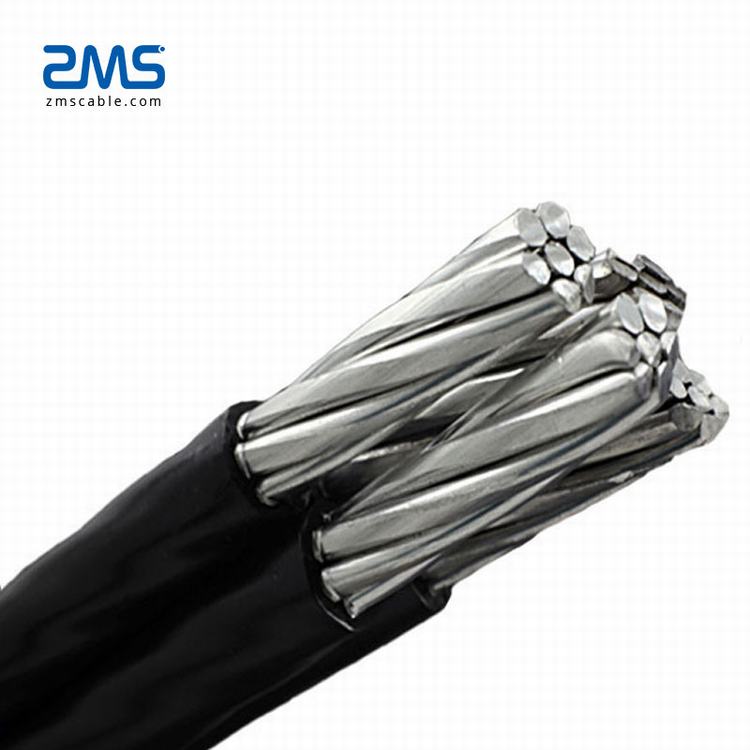 Sertifikasi ISO ABC Kabel Overhead Kabel Tegangan Rendah 0.6/1kv 4*16mm2 4*25mm2
