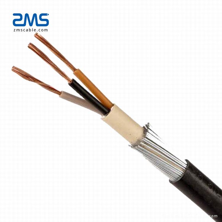 KVVP control shielded cable Tinned copper wire shielded PVC insulated PVC sheathed  4*2.5mm