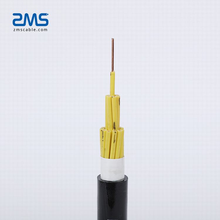 Cobre KVVP cabo isolado PVC de cobre do cabo de controle multi-cores constructioncontrol