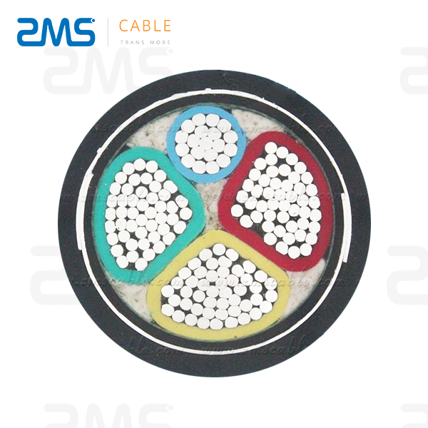 LV aluminum shielded LSZH XLPE Insulated Low Smoke  Fire Retardent Cable