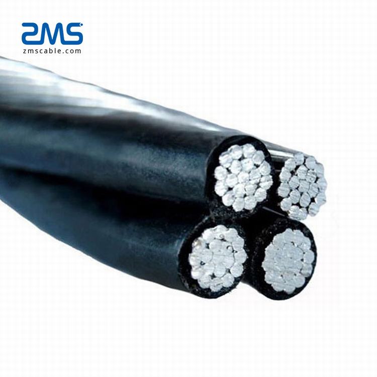 Low Voltage 4*25mm2 Udara Bundle Kabel Kawat Konduktor Aluminium ABC Kabel