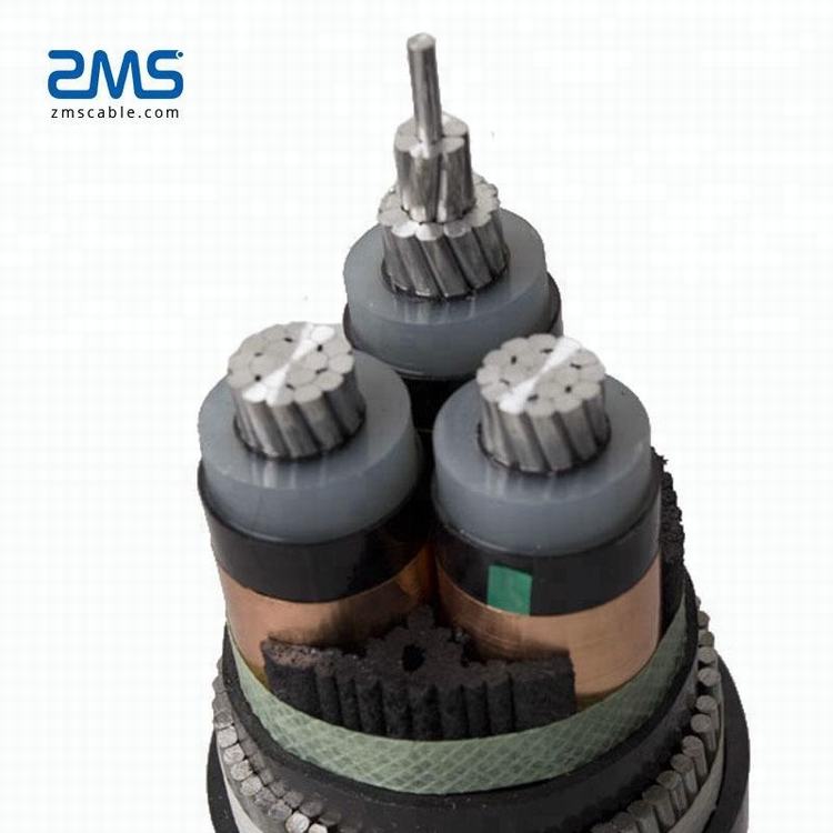 Low Voltage 450/750v 0.6/1kv Aluminum Conductor 3*240mm2 PVC Insulation PVC Sheath Power Cable