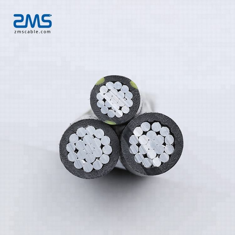 Niedrigen Spannung ABC 19*2.5mm2 Multi Leiter Aluminium Kabel AAAC/ACSR PVC Isolierten Kabel